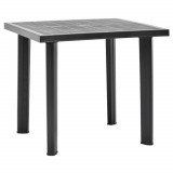 Cumpara ieftin Masă de grădină, antracit, 80 x 75 x 72 cm, plastic