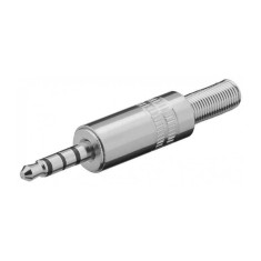 Mufa Jack 3.5 mm 4 pini 4 contacte tata din metal Goobay