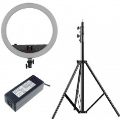 KIT lumina continua Lampa Yongnuo YN808 3200k-5500k + stativ 250cm + alimentator foto