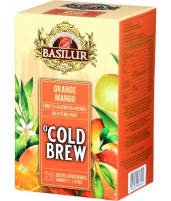 Basilur Brew Orange Mango Ceai rece 20 plicuri foto