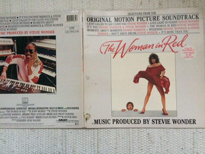 stevie wonder woman in red soundtrack disc vinyl lp muzica din film disco funk pop soul motown gatefold 1984 VG+
