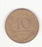 Franța 10 centimes 1980