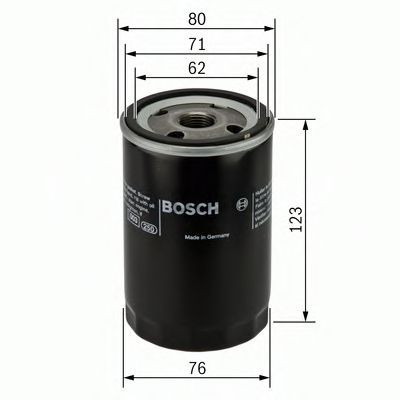 Filtru ulei JEEP CHEROKEE (KJ) (2001 - 2008) BOSCH 0 451 103 258