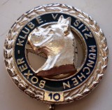 I.386 INSIGNA STICKPIN GERMANIA BOXER KLUB CLUB CANIN M&Uuml;NCHEN 10