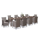 Cumpara ieftin Set de mobilier de grădină Juowa cu 10 locuri