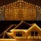Instalatie luminoasa tip turturi, 300LED, 12 m, alb cald