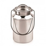 Bidon INOX Lapte, Miere, Ulei Gamela cu Capac, Maner 1.7l Grunberg IRL2
