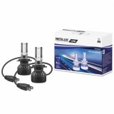 Set 2 LED-uri Auto H7 Neolux - 6000 K (Alb Rece), 12V 18W