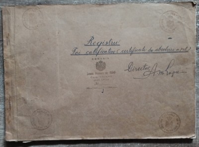 Registru foi calificative (certificate absolvire) Scoala Primara Baieti Afumati foto