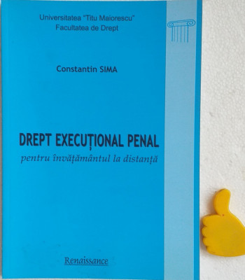 Drept executional penal Constantin Sima foto