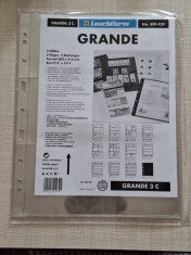 Set 5 folii pentru bancnote Grande 3C, Leuchtturm foto