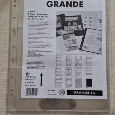 Set 5 folii pentru bancnote Grande 3C, Leuchtturm