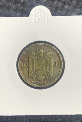 Moneda 10 lei 1930 monetăria Paris foto