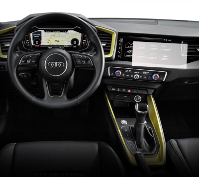 Folie Protectie Navigatie Audi A1 Sportback 2018+, Duragon, protectie Display Navigatie, silicon Transparent, Anti-zgarieturi, kit instalare foto