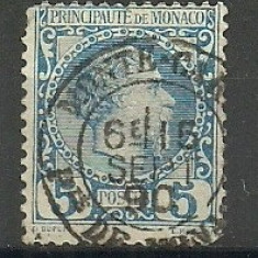 Monaco 1885 Charles III, 5C, Mi.3, used AM.219
