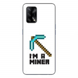 Husa compatibila cu Oppo A74 4G Silicon Gel Tpu Model Minecraft Miner