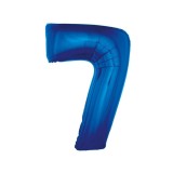 Balon folie sub forma de cifra, culoare albastra 92 cm-Tip Cifra 7