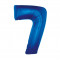 Balon folie sub forma de cifra, culoare albastra 92 cm-Tip Cifra 7