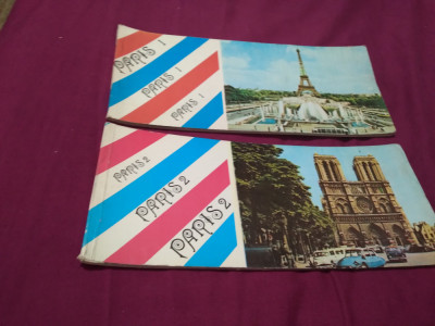 2 SETURI DE CARTI POSTALE 1 SI 2 FRANTA PARIS 20 BUC NECIRCULATE foto