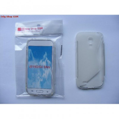 Husa silicon S-line Sam Galaxy S4 mini i9190 Transparent foto