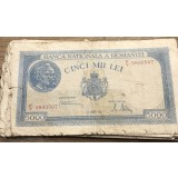(BNK A) Romania bancnota 5000 lei 21 august 1945