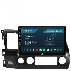 Navigatie Honda Civic (2005-2012), Android 12, P-Octacore 2GB RAM + 32GB ROM, 10.1Inch - AD-BGP10002+AD-BGRKIT008