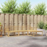 vidaXL Set de canapele de exterior 4 pcs Alb 249,5 x 162,5 x 73 cm 3386263