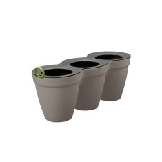 Ghiveci triplu Curver Ivy Herbs, gri, 17197630-1