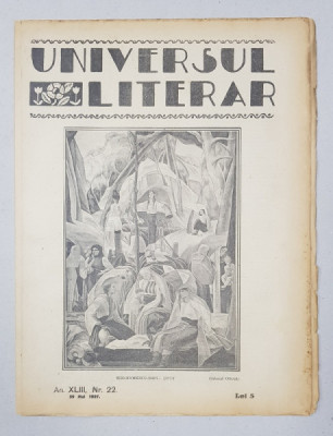 REVISTA &amp;#039;UNIVERSUL LITERAR&amp;#039;, ANUL XLIII, NR. 23,29 MAI 1927 foto