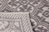Covoras decorativ confectionat din bumbac 100%, dimensiuni 140x200cm, Grey Stars