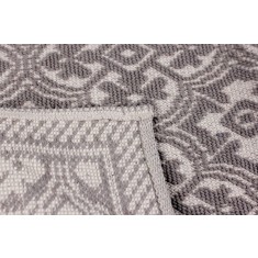 Covoras decorativ confectionat din bumbac 100%, dimensiuni 140x200cm, Grey Stars