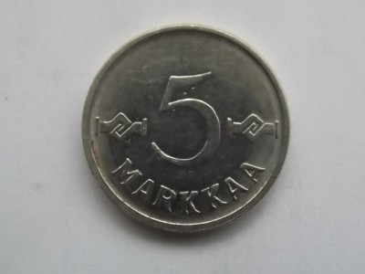 5 MARKKAA 1960 FINLANDA foto
