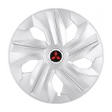 Set 4 Capace Roti, potrivite jantelor de R16, pentru Mitsubishi, model luna cromat