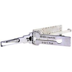 Decodor auto Lishi Original HU43 v3 &ndash; 2-in-1 Pick pentru deblocare contact, usi si portbagaj, compatibil modele vechi Opel, Daewoo