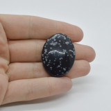Cabochon obsidian fulg de nea 33x25x7mm c9, Stonemania Bijou