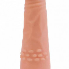 Vibrator Realistic Real Feel Cyberskin, Natural, 19 cm