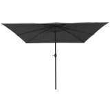 Umbrela Gradina Dreptunghiulara Antracit 295x245cm Poliester, Cadru Metalic, Protectie UV
