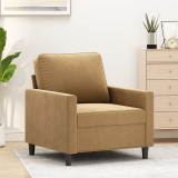 Fotoliu Canapea Maro Catifea 60cm Relaxare Confortabil Modern Living