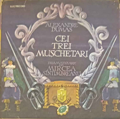 Disc vinil, LP. CEI TREI MUSCHETARI. SET 2 DISCURI VINIL-ALEXANDRE DUMAS foto