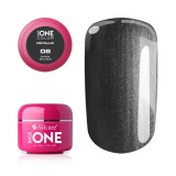 Cumpara ieftin Silcare Base One Metallic Gel UV pentru unghii &ndash; argintiu inchis 08, 5g