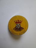 Insigna masonica(Rotary Club) AGM-Round Table Romania/Masa Rotunda,Brasov-Oct&#039;95, Romania de la 1950