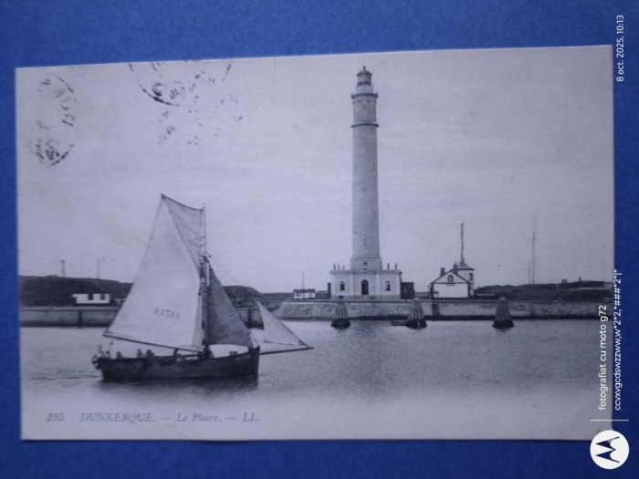 carte postala de colectie, circulata .Ambarcatiune .