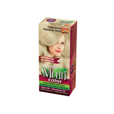 Vopsea de par fara amoniac, Multicolor, Venita, 50 ml, Nr. 9.0, Pastel Blond foto