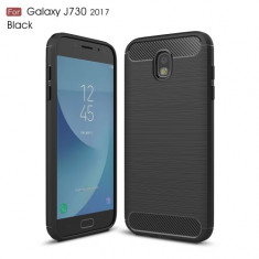 Husa Samsung Galaxy J7 2017 - Carbon Brushed Black foto