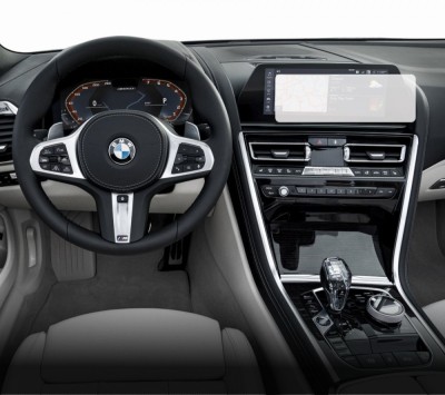 Folie Protectie Navigatie BMW Seria 8 2018-2022, Duragon, protectie Display Navigatie, silicon Mat, Anti-zgarieturi, Anti-amprenta, kit instalare foto