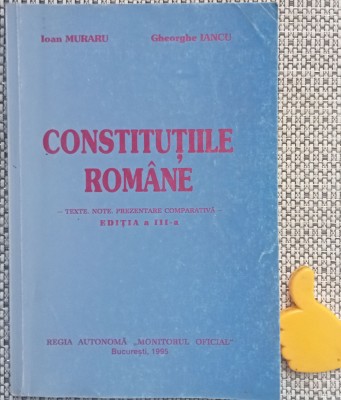 Constitutiile romane Gheorghe Iancu, Ioan Muraru foto