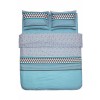 Set lenjerie dubla de pat Heinner, 200 x 220 cm, bumbac, 132 TC, 4 piese, model Clair