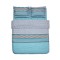 Set lenjerie dubla de pat Heinner, 200 x 220 cm, bumbac, 132 TC, 4 piese, model Clair