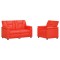 Set de canapea 2 pcs Rosu Piele artificiala - 2