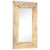 vidaXL Oglindă sculptată manual, 80x50x2,6 cm, lemn masiv de mango 321645